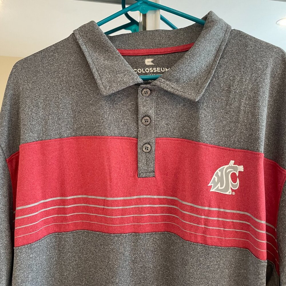 Washington State University Colosseum Men's XXL Collared Polo Shirt WSU